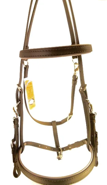 Bridle – Endurance Halter Bridle (Mini, Brass, Standard Weight BETA, None)